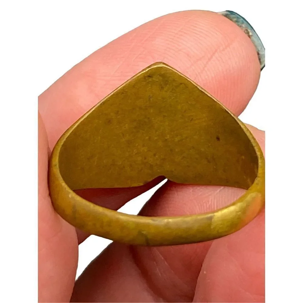 1950s Korean War Souvenir Sweet Heart Ring Size 11
